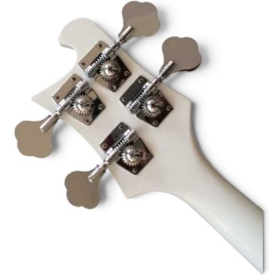 Custom Nova 4003 White 4 String Bass Cross Inlays - Image 6