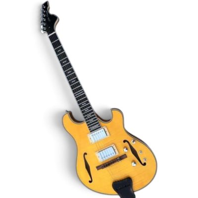 Custom Vesper Languedoc Region PL G2 Amber Flamed Maple Top Quilted Maple Back Guitar - Image 3