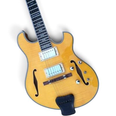 Custom Vesper Languedoc Region PL G2 Amber Flamed Maple Top Quilted Maple Back Guitar - Image 4