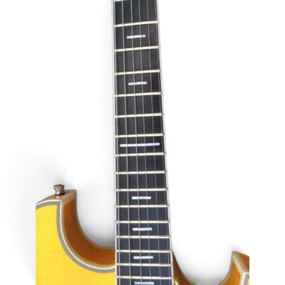 Custom Vesper Languedoc Region PL G2 Amber Flamed Maple Top Quilted Maple Back Guitar - Image 13