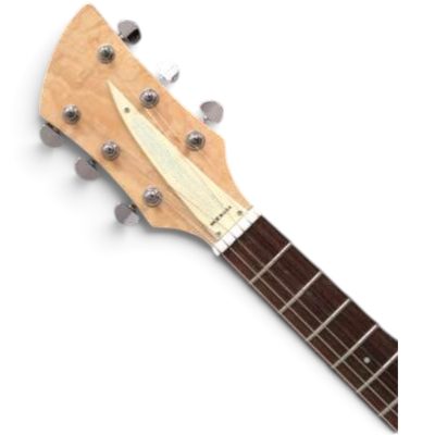 Custom Nova Natural Finish 325C64 21 Inch Scale Lenght Lennon 6 String Guitar Bigsby Tremolo - Image 4