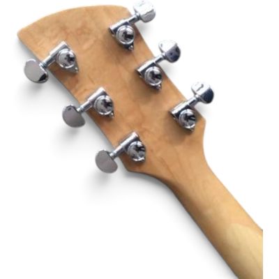 Custom Nova Natural Finish 325C64 21 Inch Scale Lenght Lennon 6 String Guitar Bigsby Tremolo - Image 2