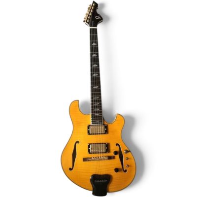 Custom Vesper Languedoc Region PL G2 Amber Flamed Maple Top Guitar - Image 6