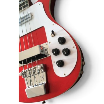 Custom Nova 4003 Red 4 String Bass - Image 2