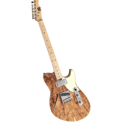 Custom Regent Spalted Maple Burl Top Finish Thinline Electric Guitar - Image 3