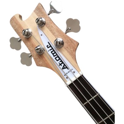Custom Nova Lemmy Kilmister 4003 Ash Wood Hand Carved Oak Leaf 4 String Bass Toaster Pickups - Image 2