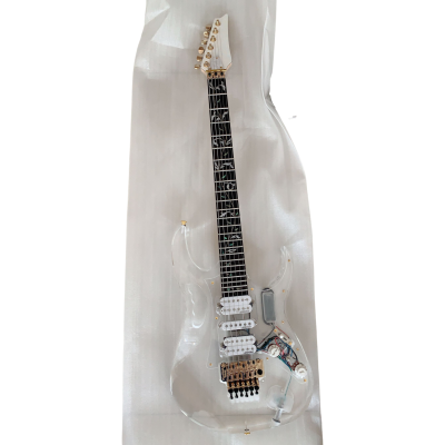 Custom Axis Plexiglass Acrylic Blue LED Jem Guitar Floyd Rose Tremolo Seymour Duncan JB Sustainiac Stealth Pro Kit Option - Image 4