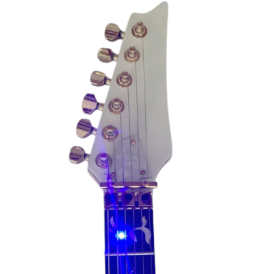 Custom Axis Plexiglass Acrylic Blue LED Jem Guitar Floyd Rose Tremolo Seymour Duncan JB Sustainiac Stealth Pro Kit Option - Image 9