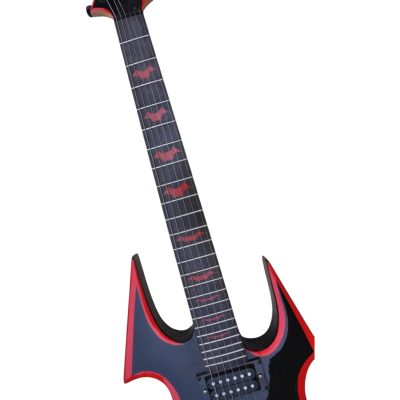 Custom Norturne Beast Onyx Painted Red Bevels Electric Guitar - Image 4