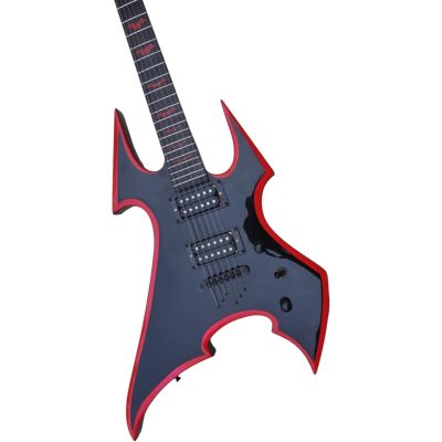 Custom Norturne Beast Onyx Painted Red Bevels Electric Guitar