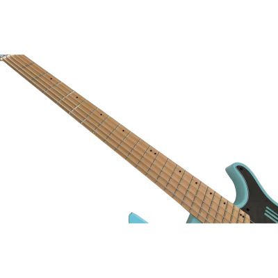 Custom Ironroot Combustion Cyan Teal Multi Scale Fanned Frets 5 String Bass - Image 5