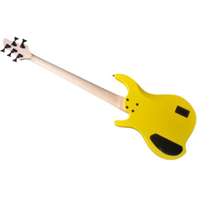 Custom Ironroot Combustion Yellow Multi Scale Fanned Frets 5 String Bass - Image 5