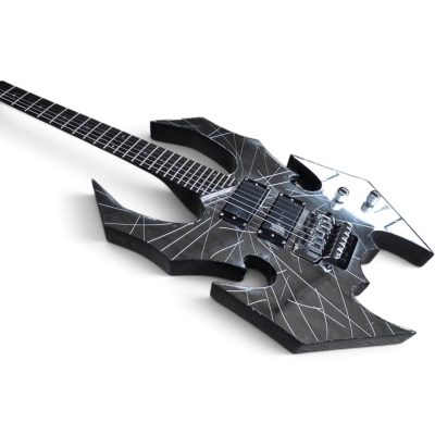 Custom Norturne Draco Ghost Flame Cracked Mirror Warlock Electric Guitar Floyd Rose Tremolo - Image 6