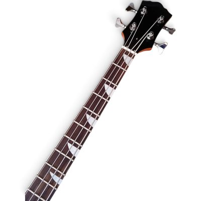 Custom Sovereign Orange Fhole 4 String Bass - Image 5