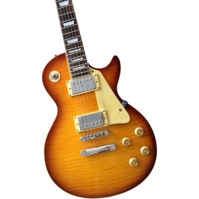 Custom Crown Sunburst Flamed Maple Top Electric Guitar