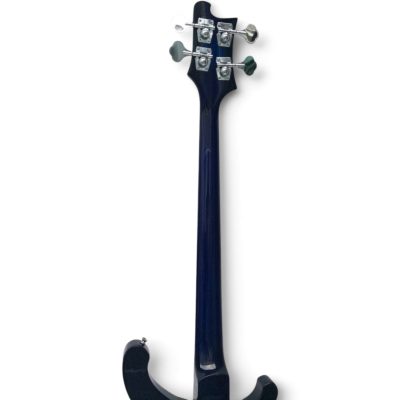Custom Nova 4003 Trans Blue 4 String Bass No Inlays No Frets - Image 6