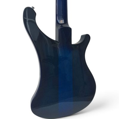 Custom Nova 4003 Trans Blue 4 String Bass No Inlays No Frets - Image 8