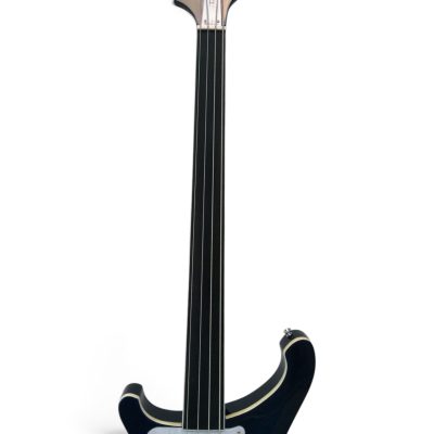 Custom Nova 4003 Trans Blue 4 String Bass No Inlays No Frets - Image 7