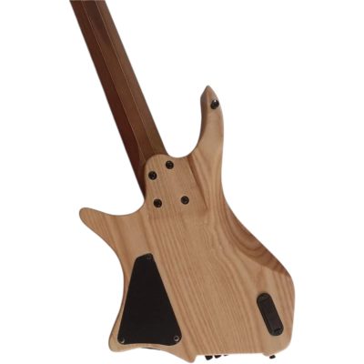 Custom Diplomat Multi Scale Fanned Frets Headless Natural 6 String Guitar - Image 5