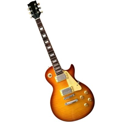 Custom Crown Sunburst Flamed Maple Top Electric Guitar - Image 4