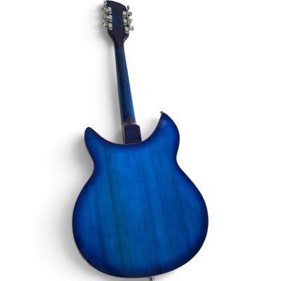 Custom Nova Blue 330 12 String Electric Guitar Semi Hollow - Image 2