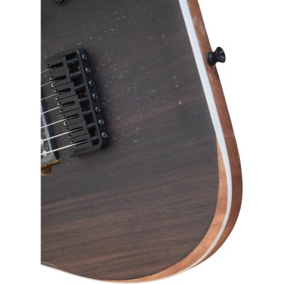 Custom Topaz Black Machine Rosewood Finish 7 String Guitar - Image 7