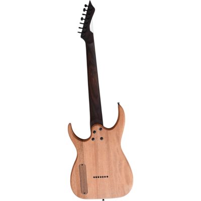 Custom Topaz Black Machine Rosewood Finish 7 String Guitar - Image 9