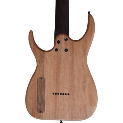 Custom Topaz Black Machine Rosewood Finish 7 String Guitar - Image 10