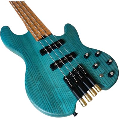 Custom Dynasty Space Teal Green Headless 4 String Bass