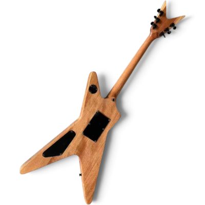 Custom Tempest Natural Maple Razorback Finish Flying V Floyd Rose Tremolo Dimebag Darrell Guitar - Image 5
