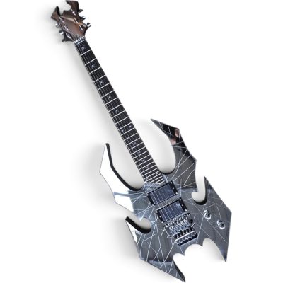 Custom Norturne Draco Ghost Flame Cracked Mirror Warlock Electric Guitar Floyd Rose Tremolo - Image 9