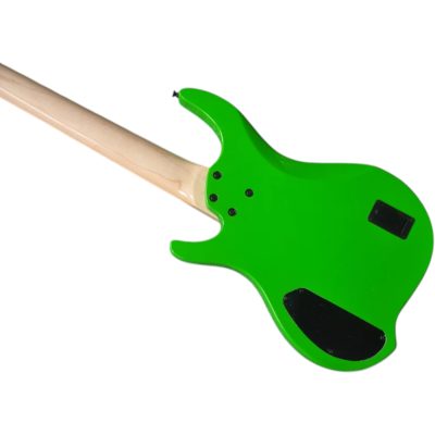 Custom Ironroot Combustion Green Multi Scale Fanned Frets 5 String Bass - Image 5