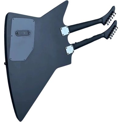 Custom Obsidian James Hetfield MX250 Matte Black Double Neck Guitar 6 String 6 String - Image 4
