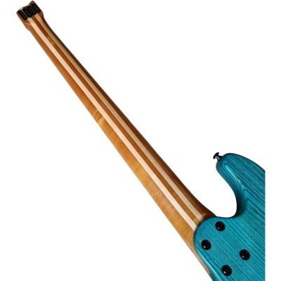 Custom Dynasty Space Teal Green Headless 4 String Bass - Image 6