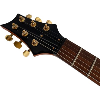 Custom Monarch Santana Amber Finish Dragon Design Electric Guitar - Image 8