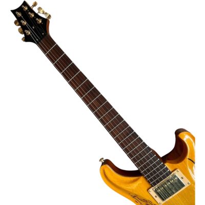 Custom Monarch Santana Amber Finish Dragon Design Electric Guitar - Image 5