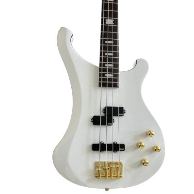 Custom Nova White 4 String Bass