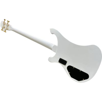 Custom Nova White 4 String Bass - Image 7