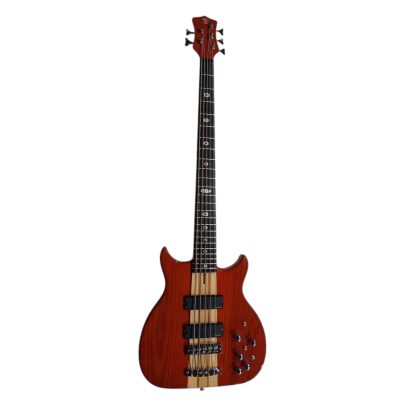 Custom Cylinder Series Mark King Translucent Win Red Alembic 5 String Bass