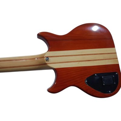 Custom Cylinder Series Mark King Translucent Win Red Alembic 5 String Bass - Image 6