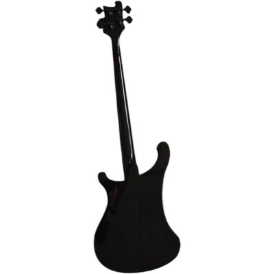 Custom Nova 4003 Jetglo Black Star 4 String Bass Black Fretboard Maple Finish - Image 6