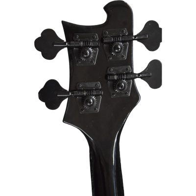Custom Nova 4003 Jetglo Black Star 4 String Bass Black Fretboard Maple Finish - Image 7