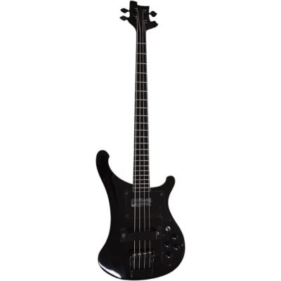 Custom Nova 4003 Jetglo Black Star 4 String Bass Black Fretboard Maple Finish - Image 8