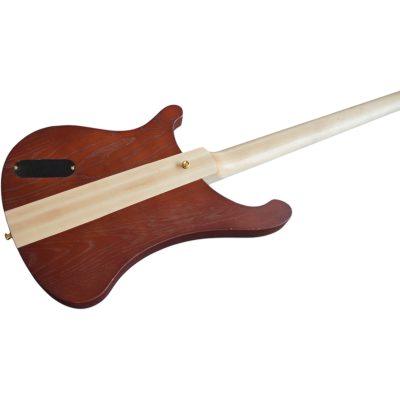 Custom Nova Lemmy Kilmister 4004 Walnut Finish Hand Carved Oak Leaf 4 String Bass - Image 7