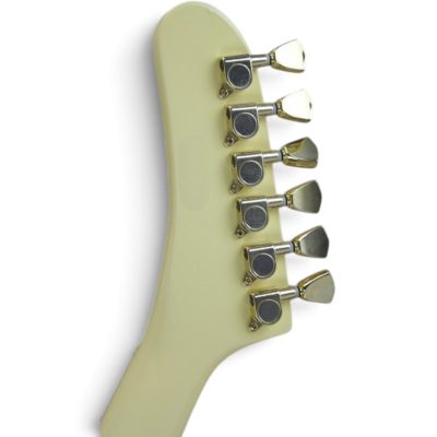 Custom Crown Vintage Cream Modernistic Explorer 6 String Electric Guitar - Image 3