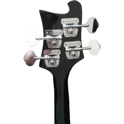 Custom Nova 4080 Geddy Lee Double Neck Black 4 String Bass 6 String Guitar - Image 9