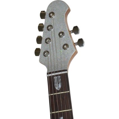 Custom Aether John Petrucci Metallic Silver Dust Electric Guitar - Image 4