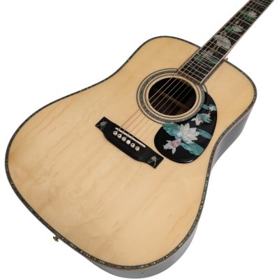 Custom Vertex D45 Dreadnought Crane Lily Lotus Pond Sitka Spruce Top Acoustic Electric Guitar