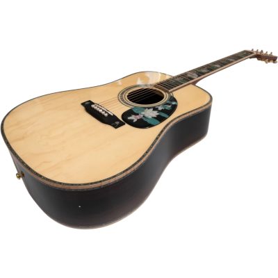 Custom Vertex D45 Dreadnought Crane Lily Lotus Pond Sitka Spruce Top Acoustic Electric Guitar - Image 4