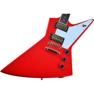 Custom Crown Red Modernistic Explorer 6 String Electric Guitar